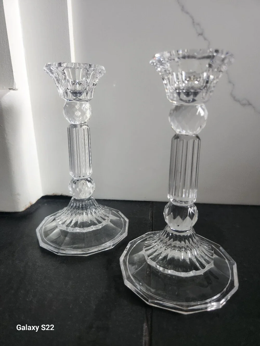 Fifth Avenue Crystal Candlestick Pair